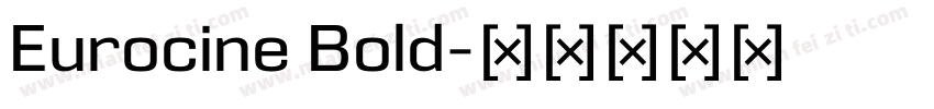 Eurocine Bold字体转换
